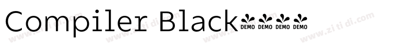 Compiler Black字体转换